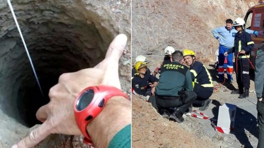 Operativo contrarreloj para sacar a un nene que se cayó en un estrecho pozo