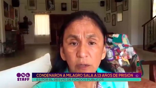 Milagro Sala fue condenada a 13 años de prisión por el desvío de fondos públicos