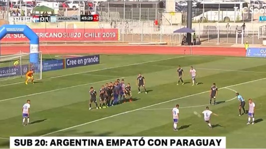 Sub 20: Argentina empató con Paraguay