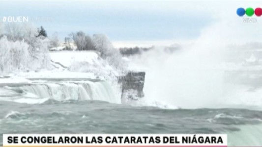 Se congelaron las cataratas del Niágara