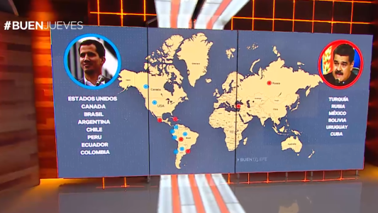 El mundo, dividido por Venezuela