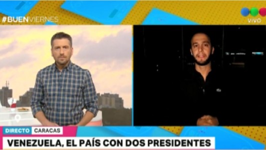 Telefe Noticias en Caracas: "La sociedad está absolutamente dividida"