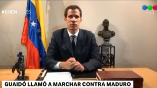 Guaidó llamó a marchar contra Maduro