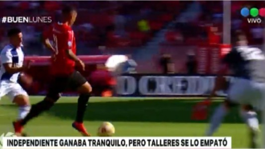 Talleres le empató a Independiente sobre el final