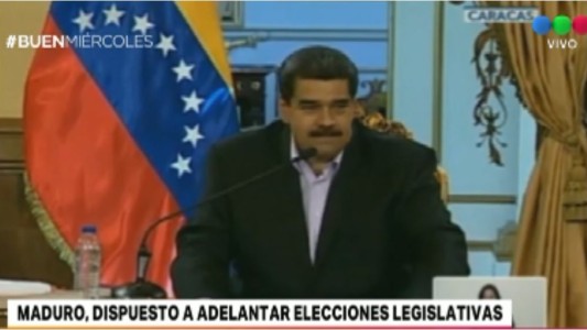 Maduro dice estar dispuesto a adelantar elecciones legislativas