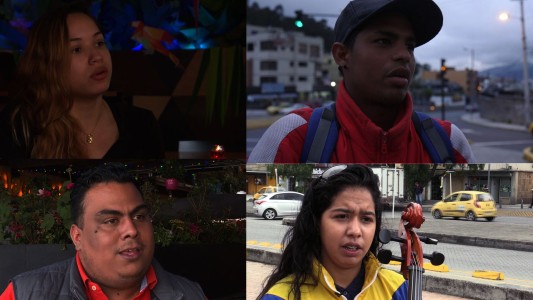 Venezolanos que se esperanzan con regresar a su país