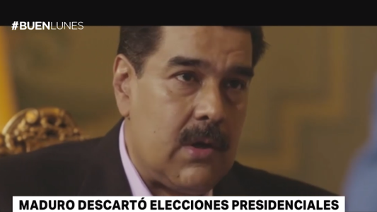 Maduro descartó elecciones presidenciales