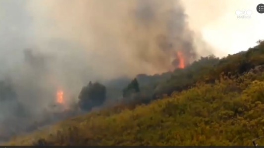 Fuego sin control en Epuyén