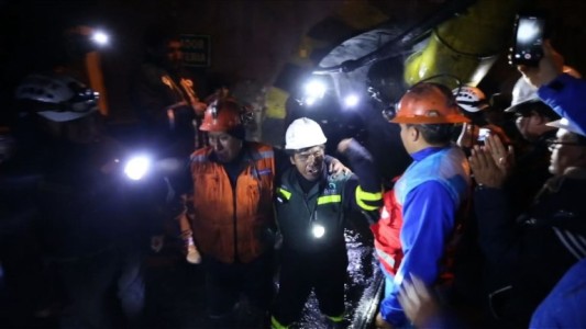 Así rescataban a los cuatro mineros atrapados en Perú