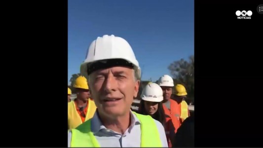 Macri recorrió las obras del viaducto Mitre