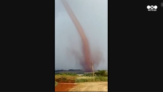 Tornado causó pánico en Paraguay
