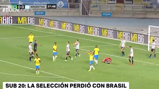Sub 20: la Selección perdió con Brasil