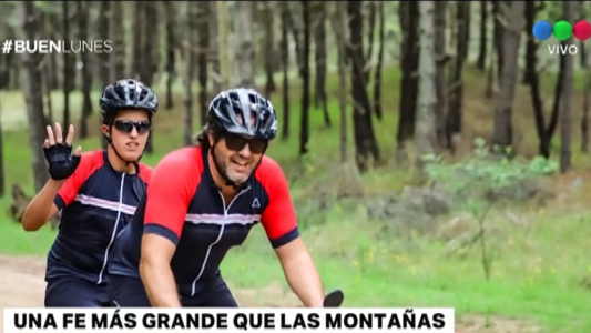 La inspiradora historia del papá que cruzará la Cordillera en bici con su hijo con autismo