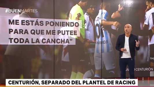 Castigo a Centurión en Racing: entrena con la Reserva