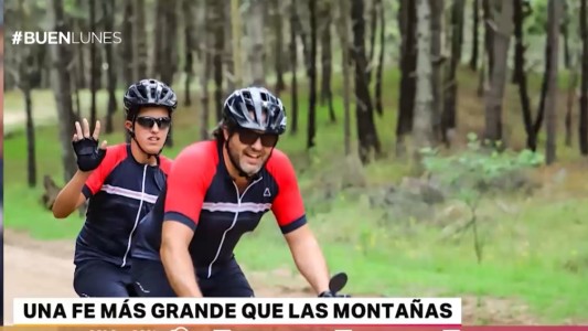 Su hijo tiene autismo y juntos cruzarán los Andes en bicicleta