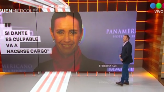 Federica Pais: "Si Dante es culpable, va a hacerse cargo"