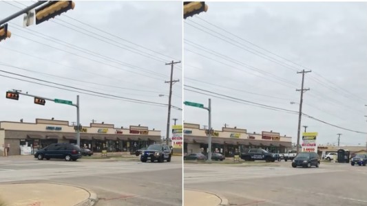 Video: "dramática" persecución policial en una rotonda