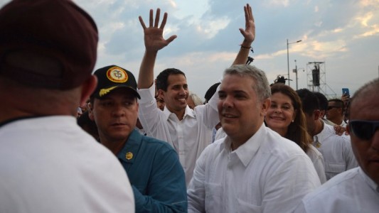 Venezuela: Guaidó cruzó la frontera y llegó al recital de Cúcuta en Colombia