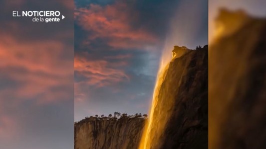 Catarata de fuego en Estados Unidos
