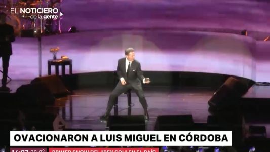 En el primer show, el "Rey Sol" cantó todos su éxitos