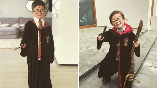 Ternura total: los hijos de Messi se disfrazaron de Harry Potter