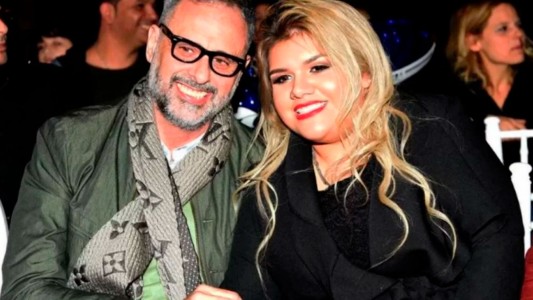 El tierno abrazo de Jorge Rial con Morena en su "baby shower"