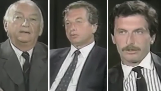 El día que Franco y Mauricio Macri fueron entrevistados por Bernardo Neustadt