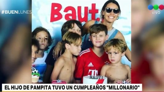 Pampita mostró las fotos del cumpleaños "millonario" de su hijo Bautista