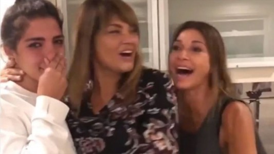 Videos: el emotivo reencuentro de Catherine Fulop con sus familiares llegados de Venezuela