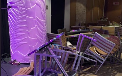 Pánico en el mar: el video del temporal que sacudió a un crucero de lujo