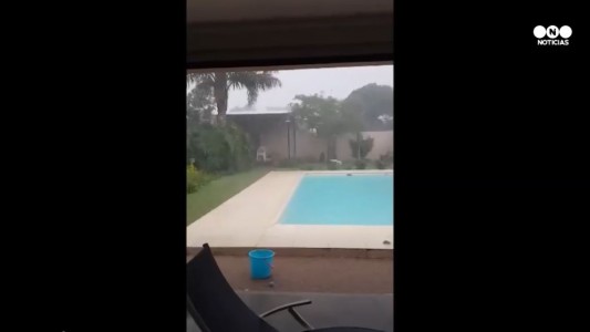 Viento, lluvia y granizo en Bragado