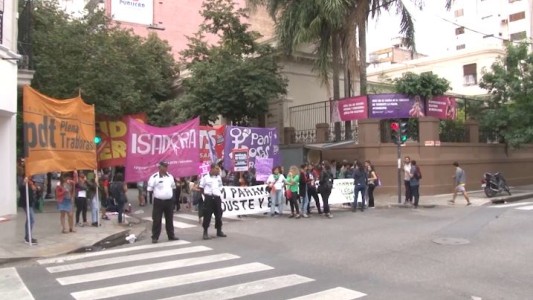 Las rosarinas se sumaron al paro de mujeres