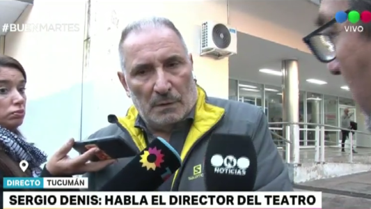 El director del teatro en el que cantó Sergio Denis dijo que "el escenario no tiene ninguna falla"