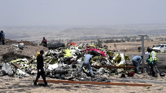 Comienzan las pericias del avión caído en Etiopía