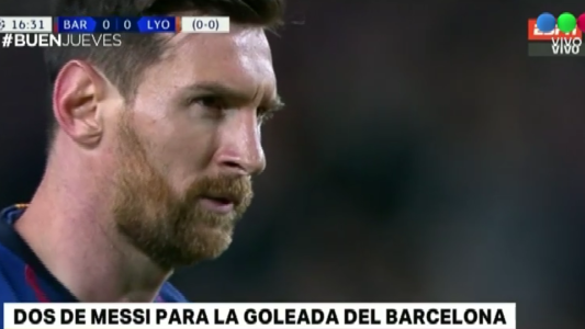 Dos de Messi para la goleada del Barcelona