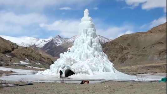 Exótico bar helado en India