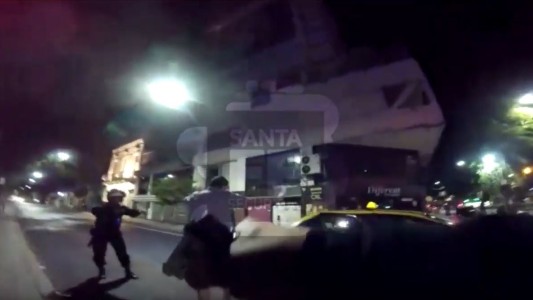 Así atraparon a un ladrón que huía en taxi