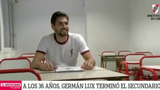Nunca es tarde: a los 36 años Germán Lux terminó el secundario