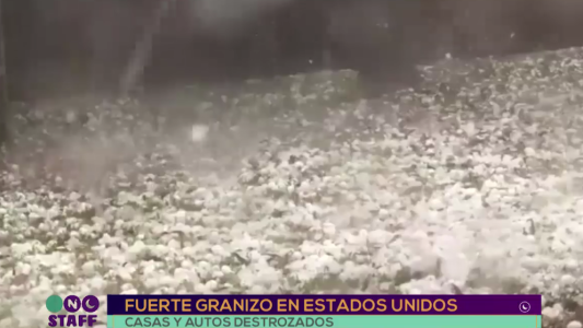 Fuerte granizo en Estados Unidos
