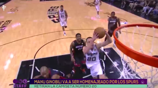 Manu Ginobili va a ser homenajeado por Los Spurs
