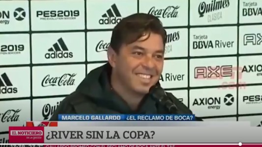 El chiste de Gallardo sobre el reclamo de Boca para que le saquen la Libertadores a River