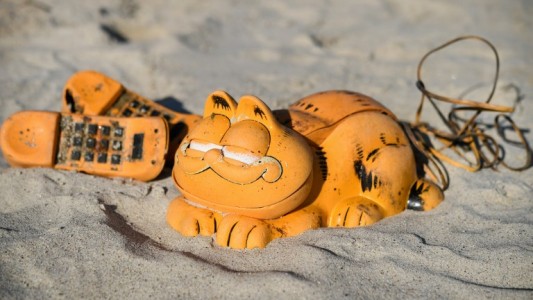 Resolvieron un misterio que llevaba 30 años: ¿por qué aparecían teléfonos de Garfield en una playa?