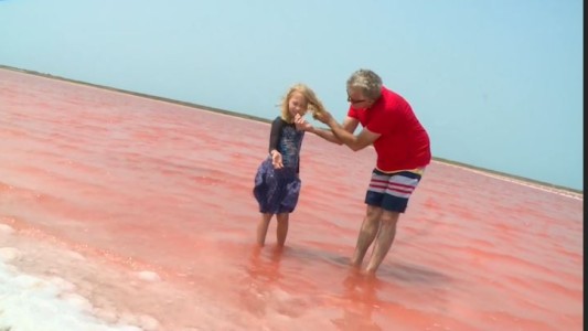 El mar del caribe se tiñó de rojo