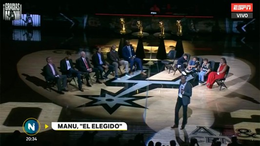 La gran noche de Manu Ginóbili, "el elegido"