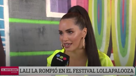 "Fue una locura y una experiencia única": Lali en el Lollapalooza