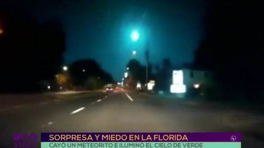 Cayó un meteorito en Florida e iluminó el cielo de verde