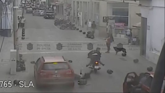 Tremendo accidente de moto en Salta