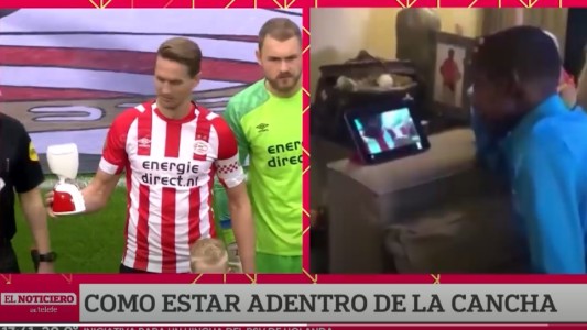 El chico enfermo que "salió" a la cancha del PSV gracias a un robot-cámara