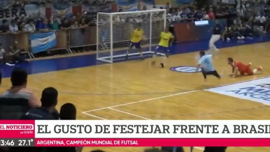 Argentina le ganó a Brasil y es el nuevo campeón del FUTSAL