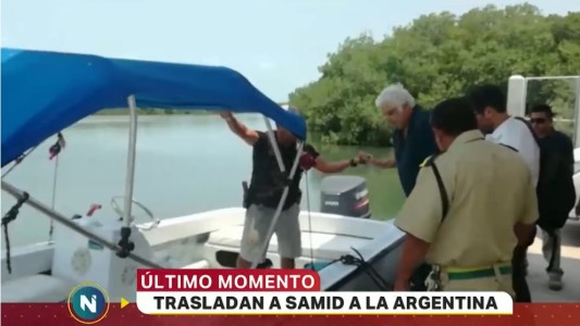Trasladan a Samid desde Belice a Buenos Aires